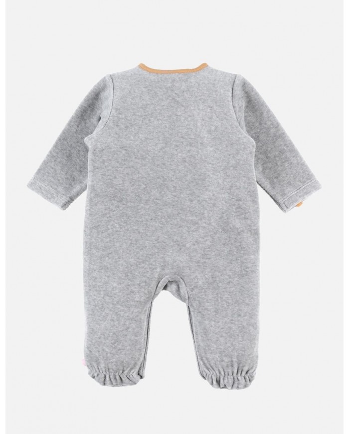 Pyjama Babou en velours, gris