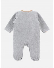 Pyjama Babou en velours, gris