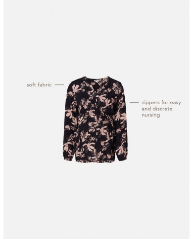 Blouse d'allaitement Guilin - Black Blouse d'allaitement Guilin - Black