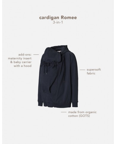 Cardigan Romee 3-way - Night Cardigan Romee 3-way - Night