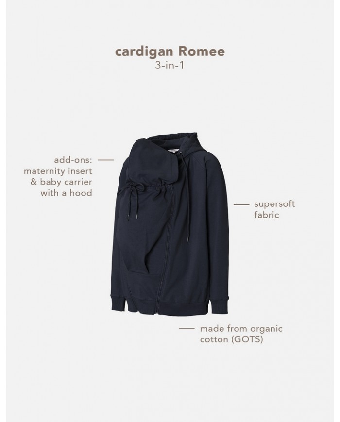 Cardigan Romee 3-way - Night Cardigan Romee 3-way - Night