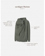 Cardigan Romee 3-way - Olive Cardigan Romee 3-way - Olive