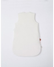 Gigoteuse 70 cm Babou en Veloudoux, écru/gris clair