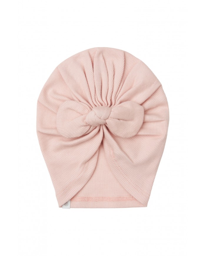 Bonnet avec nœud Niwot - Rose Smoke
