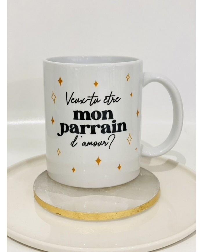 Mug - Veux-tu être mon parrain d'amour ?