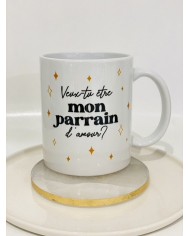 Mug - Veux-tu être mon parrain d'amour ?