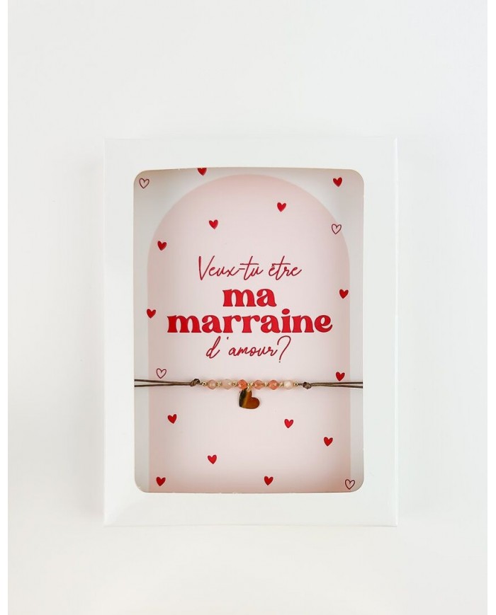 Bracelet - Pierre de soleil - Veux-tu être ma marraine d'amour ? Bracelet - Pierre de soleil - Veux-tu être ma marraine d'amour ?