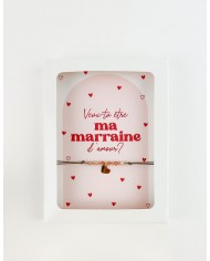 Bracelet - Pierre de soleil - Veux-tu être ma marraine d'amour ? Bracelet - Pierre de soleil - Veux-tu être ma marraine d'amour ?