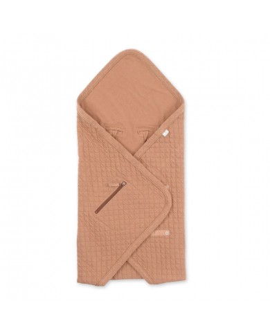 Nid d'ange Biside 0-12 mois paded jersey + jersey Quilt - Beige