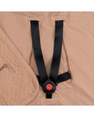 Nid d'ange Biside 0-12 mois paded jersey + jersey Quilt - Beige