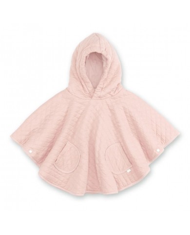 Poncho padded jersey + jersey QUILT 44 blush