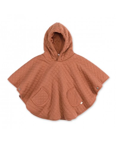 Poncho padded jersey + jersey QUILT 47 brick