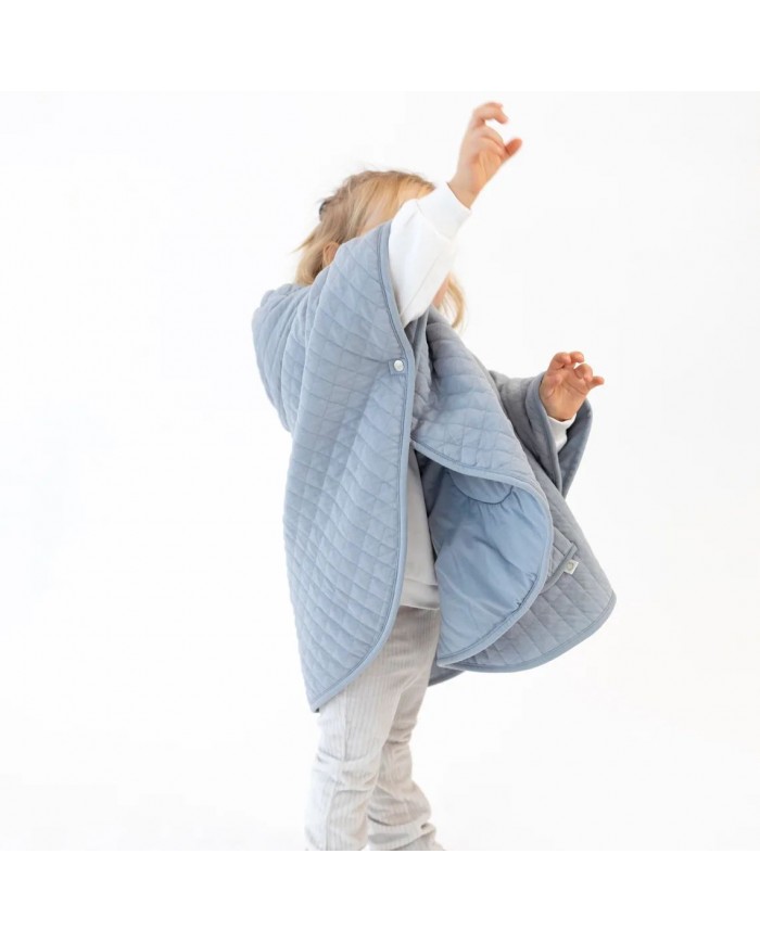 Poncho padded jersey + jersey QUILT 66 stone