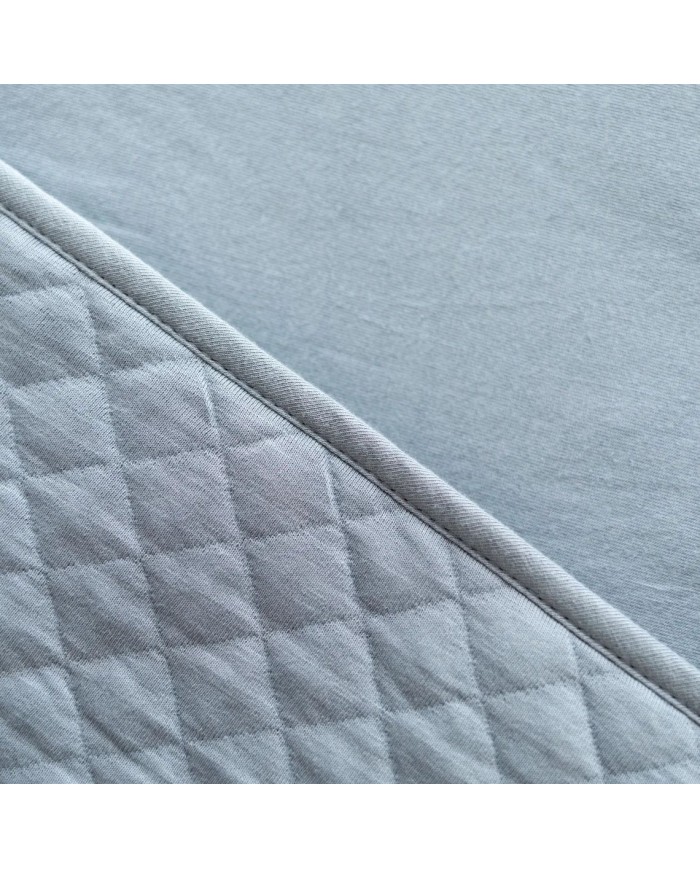 Poncho padded jersey + jersey QUILT 66 stone