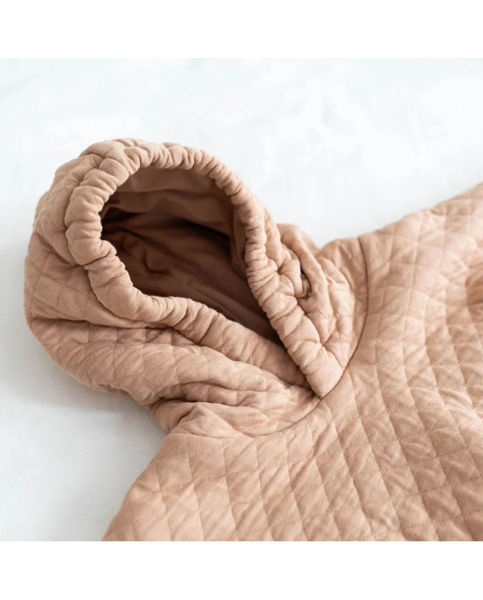 Poncho padded jersey + jersey QUILT 89 beige