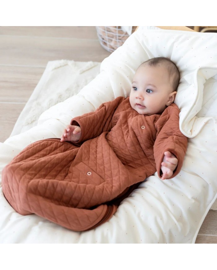 Sac de nuit 1-4m Pady quilted jersey QUILT 47 brick - TOG 1.5