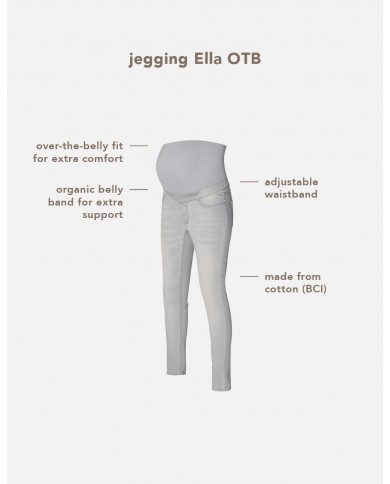 Jeans jegging Ella - Light aged grey Jeans jegging Ella - Light aged grey