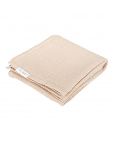 Langes Tétras (2 pcs) 70x70 cm mousseline Baby Bunny / Beige