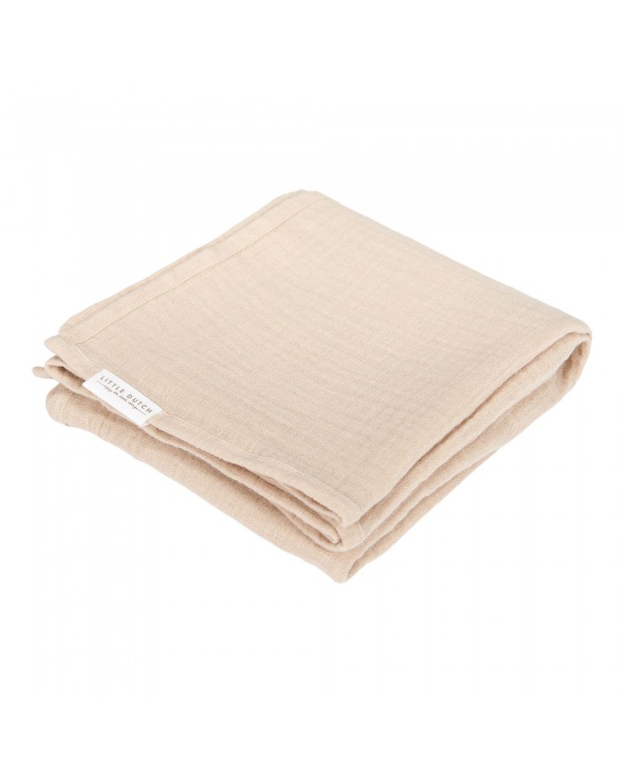 Langes Tétras (2 pcs) 70x70 cm mousseline Baby Bunny / Beige