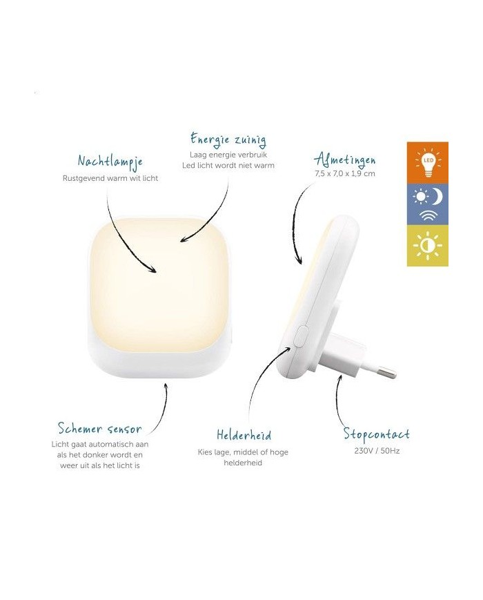 Veilleuse LED automatique - blanc