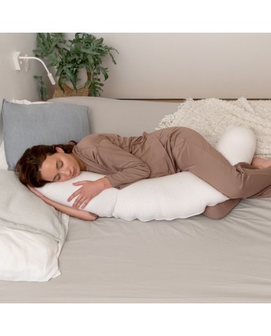 Grand coussin d'allaitement buddy silver dots