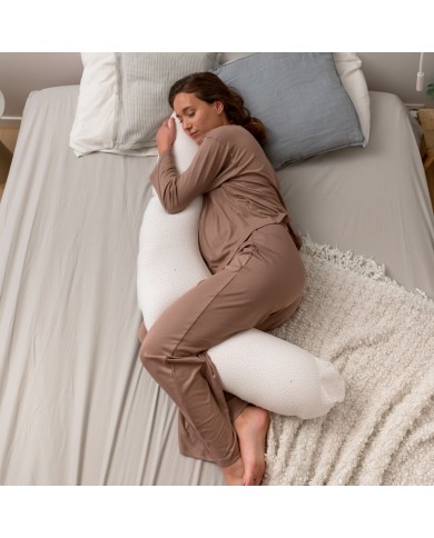 Grand coussin d'allaitement buddy silver dots