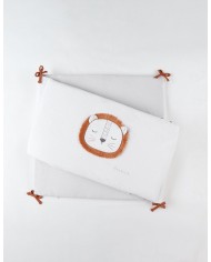 Tour de lit /parc 180x30cm Grain knit Oatmeal