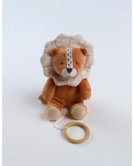 Peluche mini-musicale Babou en Veloudoux, caramel