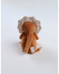 Peluche mini-musicale Babou en Veloudoux, caramel