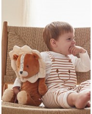 Peluche medium Babou en Veloudoux, caramel