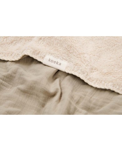 Couverture berceau 75x100 cm teddy Faroo sage