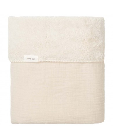 Couverture berceau 75x100 cm teddy Faroo warm white