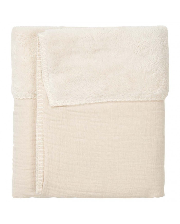 Couverture berceau 75x100 cm teddy Faroo warm white