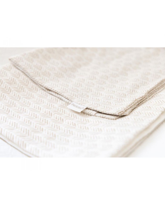 Housse de couette lit bébé - Boho taupe