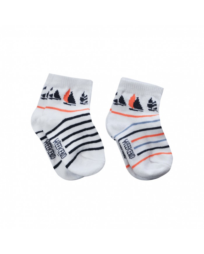 Chaussettes (lot de 2) Alaflotte - Blanc/Navy