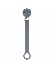 Attache sucette en silicone - Gris foncé Attache sucette en silicone - Gris foncé