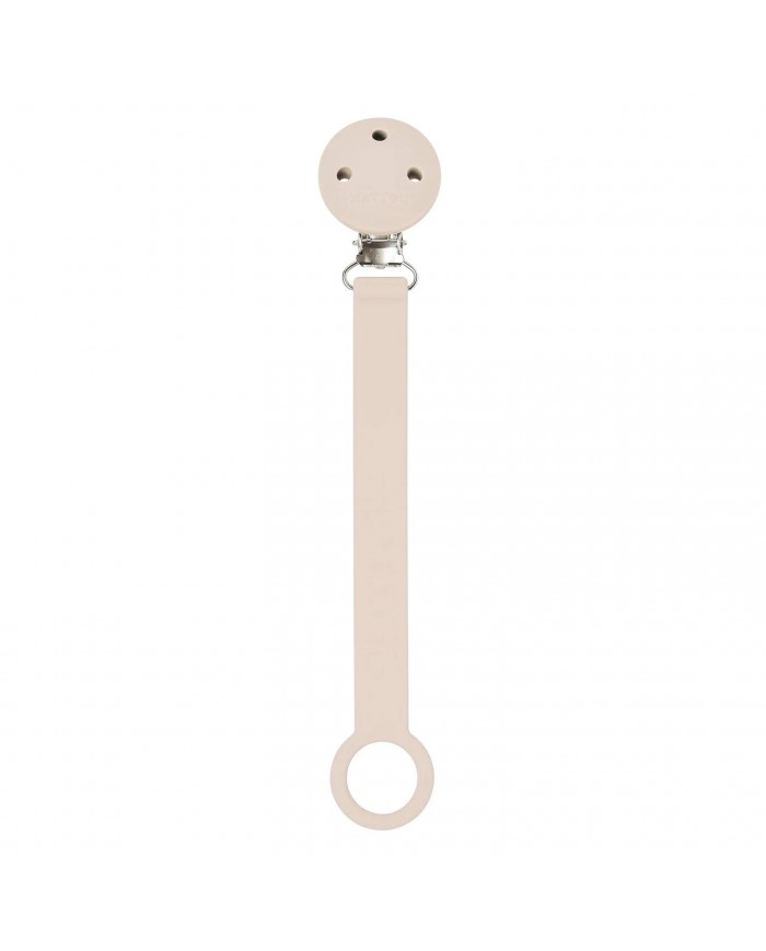 Attache sucette en silicone - Beige