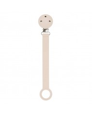 Attache sucette en silicone - Beige