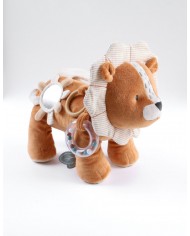 Peluche d'activités Babou en Veloudoux et mousseline - caramel