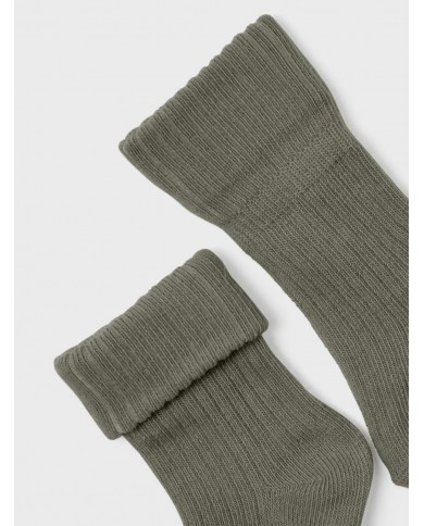 Chaussettes Nbmnobbu - Dusty olive