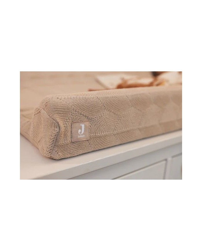 Housse matelas à langer 50x70cm Shell Knit - Nougat - GOTS