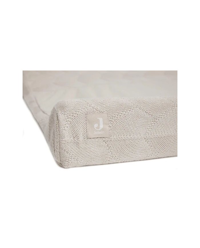 Housse matelas à langer 50x70cm Shell Knit - Nougat - GOTS
