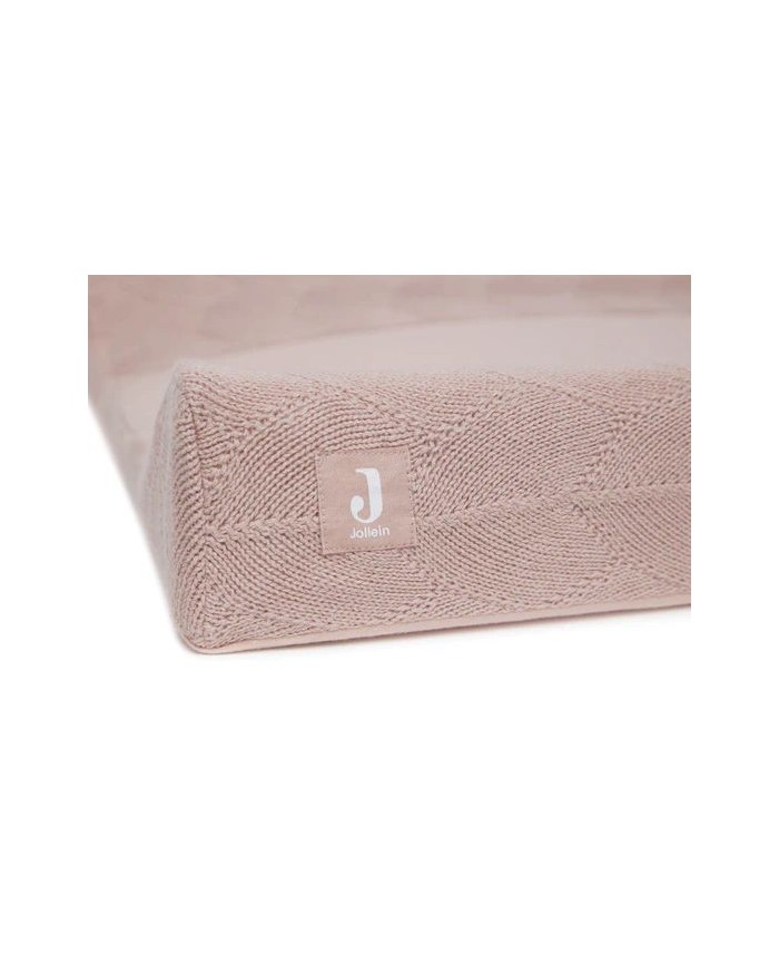 Housse matelas à langer 50x70cm Shell Knit - Wild Rose - GOTS