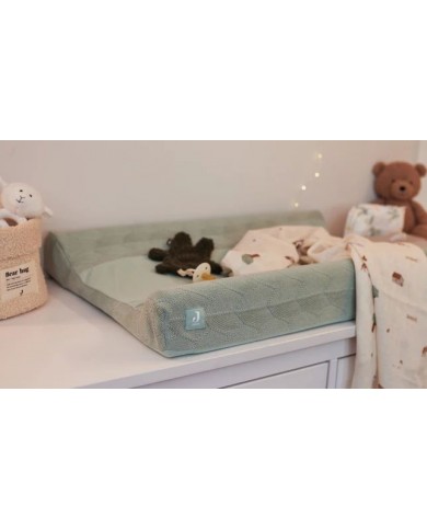 Housse matelas à langer 50x70cm Shell Knit - Sea Foam - GOTS Housse matelas à langer 50x70cm Shell Knit - Sea Foam - GOTS