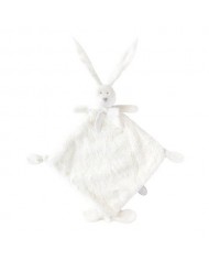 Doudou lapin Flore 35 cm - Blanc