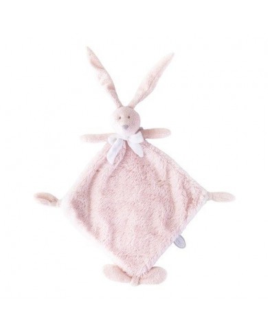Doudou lapin Flore 35 cm - Rose