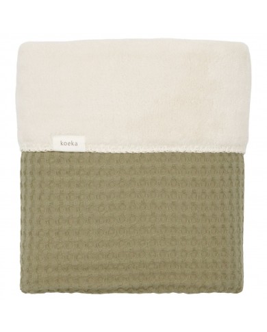 Couverture berceau 75x100cm teddy Oslo moss