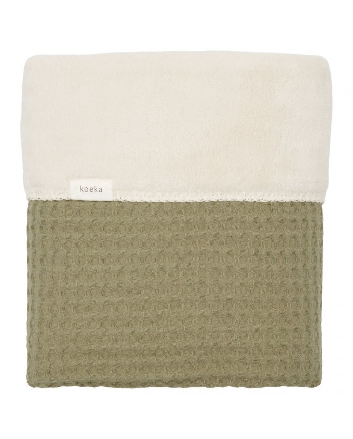 Couverture berceau 75x100cm teddy Oslo moss