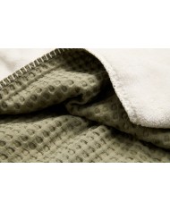 Couverture berceau 75x100cm teddy Oslo moss