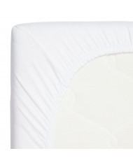 Drap housse 60x120 cm Soft fitted sheet - White
